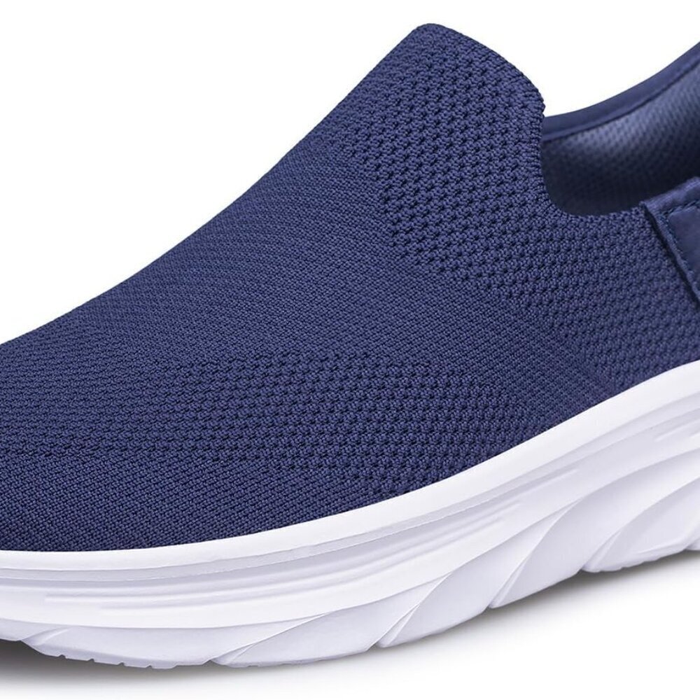 Women's Knit Slip On Sneakers Lightweight Breathable Shock Absorbent Shoes